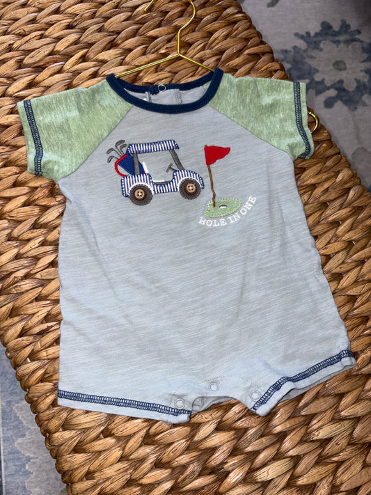 Hole in One Romper 3-6m