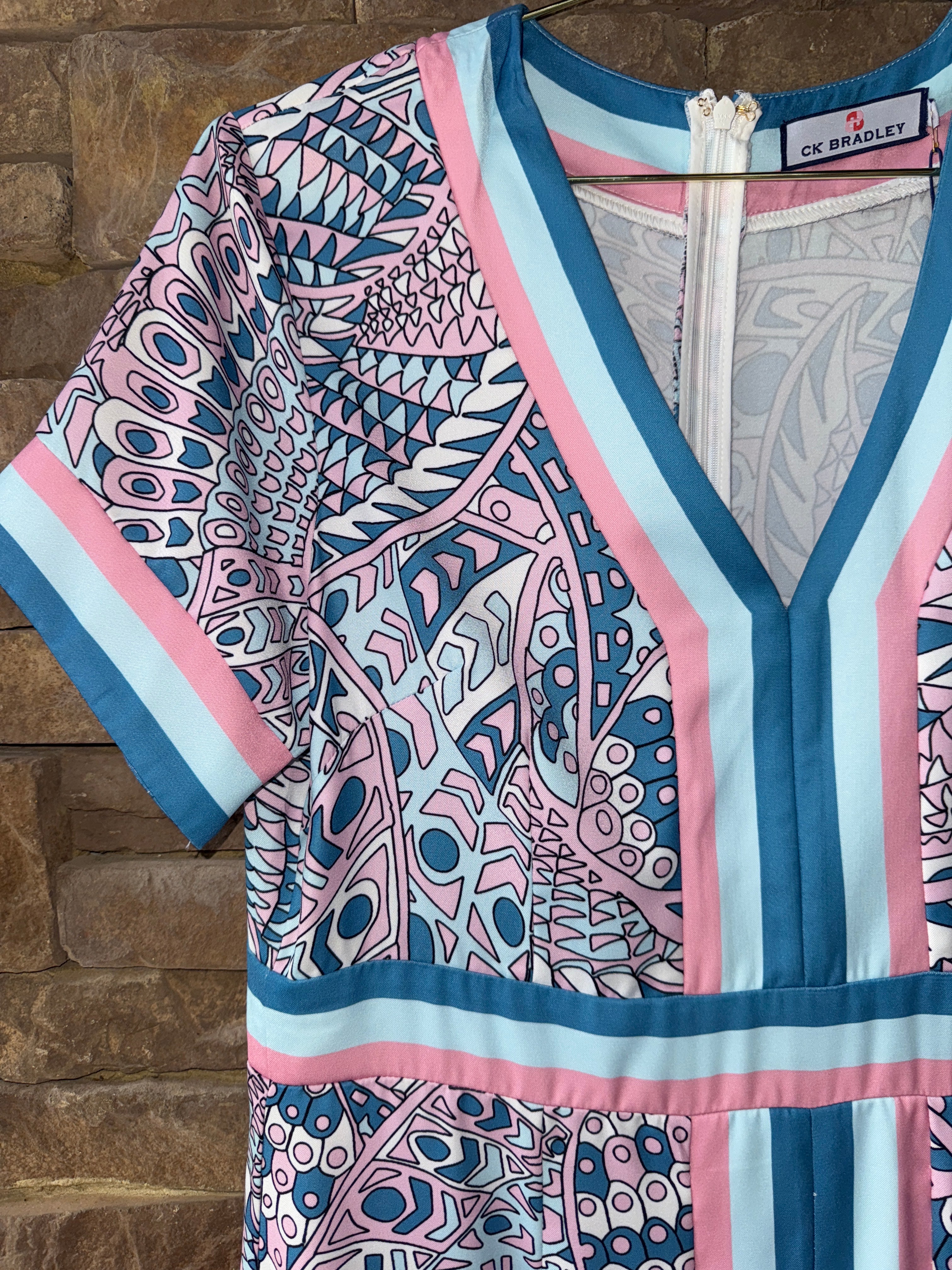 CK Bradley Leland Dress in Falcon Hydrangea L