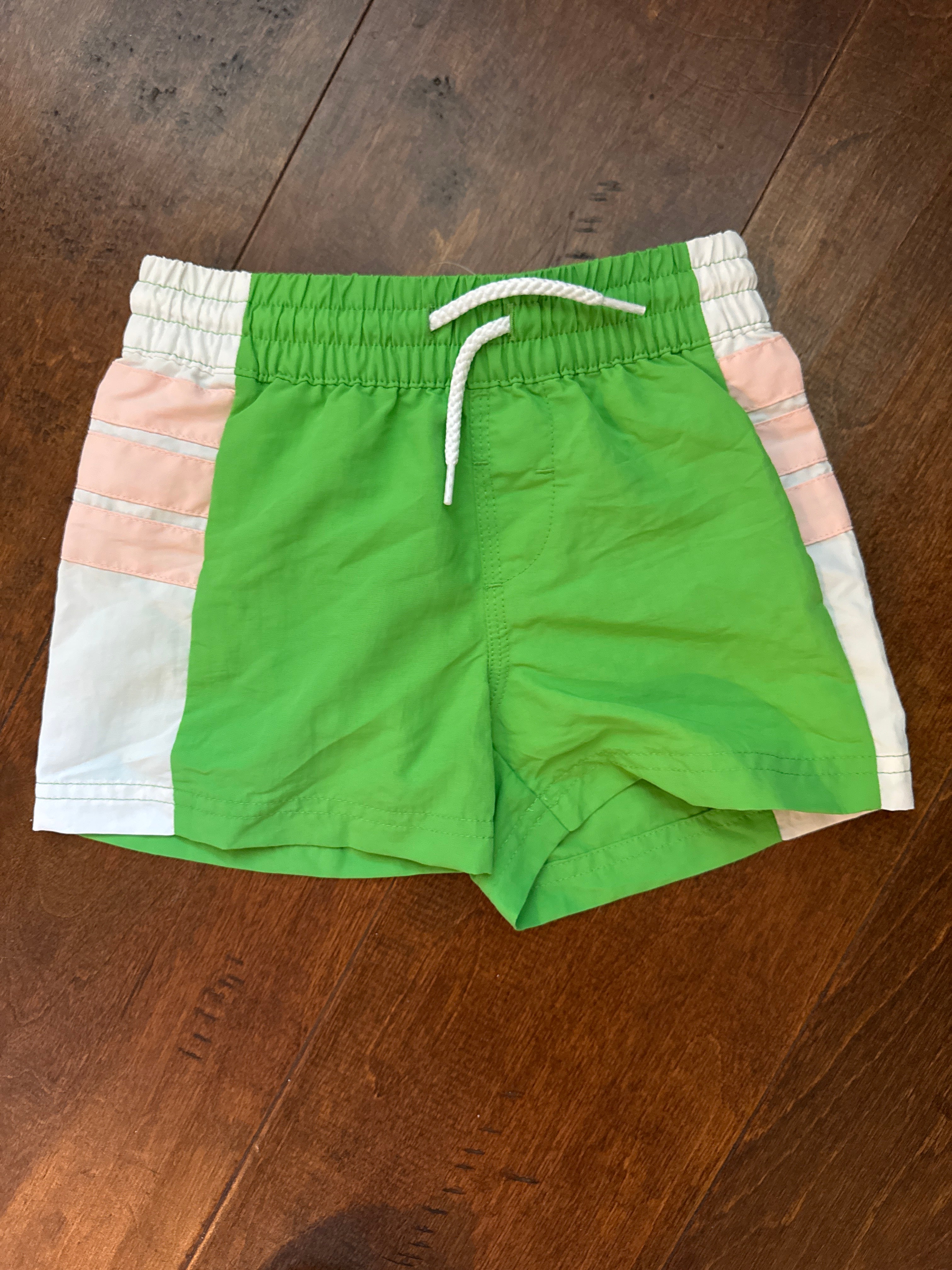 TBBC Green and Pink Swim Trunks 18-24m