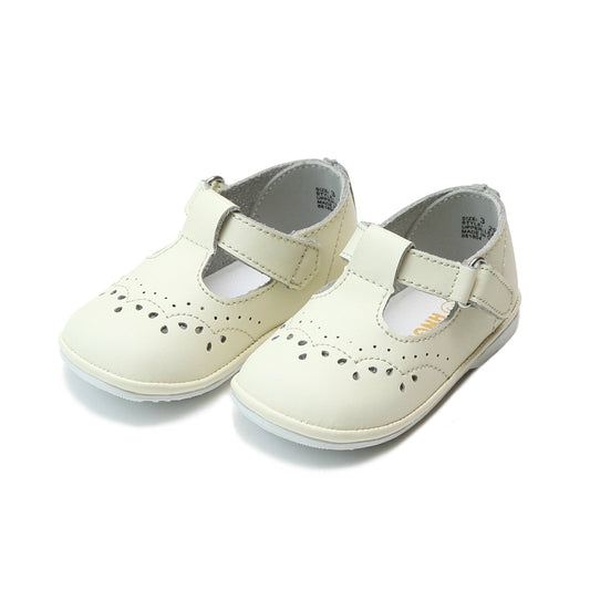 Birdie Leather TStrap Mary Jane - Ecru