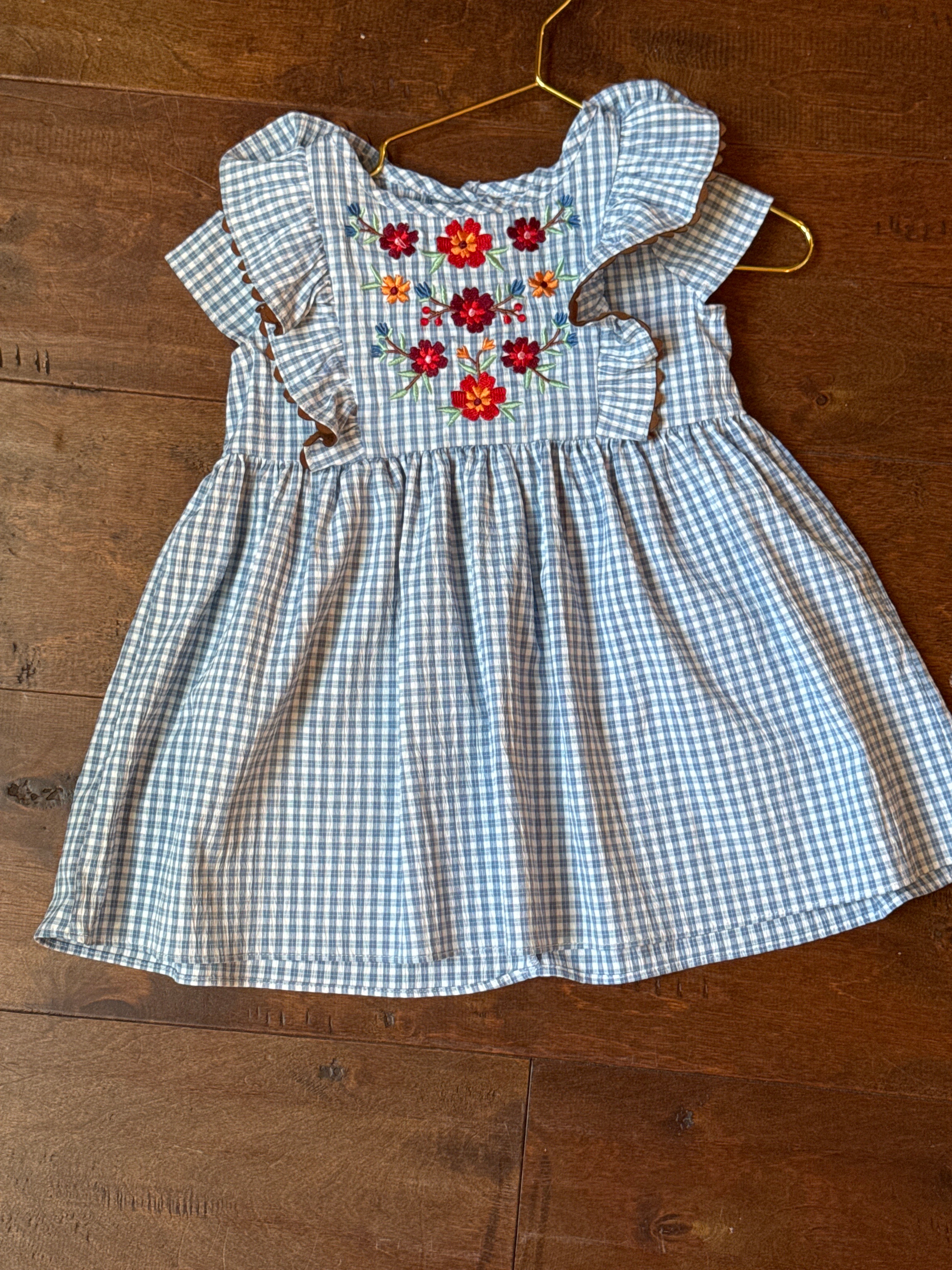 Goodlad Floral Gingham Dress 2T