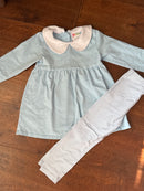 JellyBean Blue Striped Bloomer Set 2T