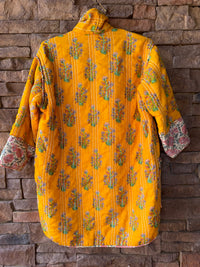 Free People X Llani Sunray Kimono Duster Jacket in Vintage Yellow XS