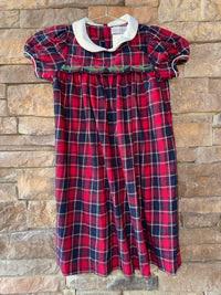 Sophie and Lucas Mccalister Plaid Scallop Dress 6X