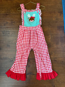 Gingham Reindeer Romper 2T
