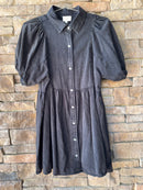 Entro Black Denim Dress M