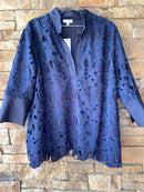 Jade Lace Navy Tunic XL