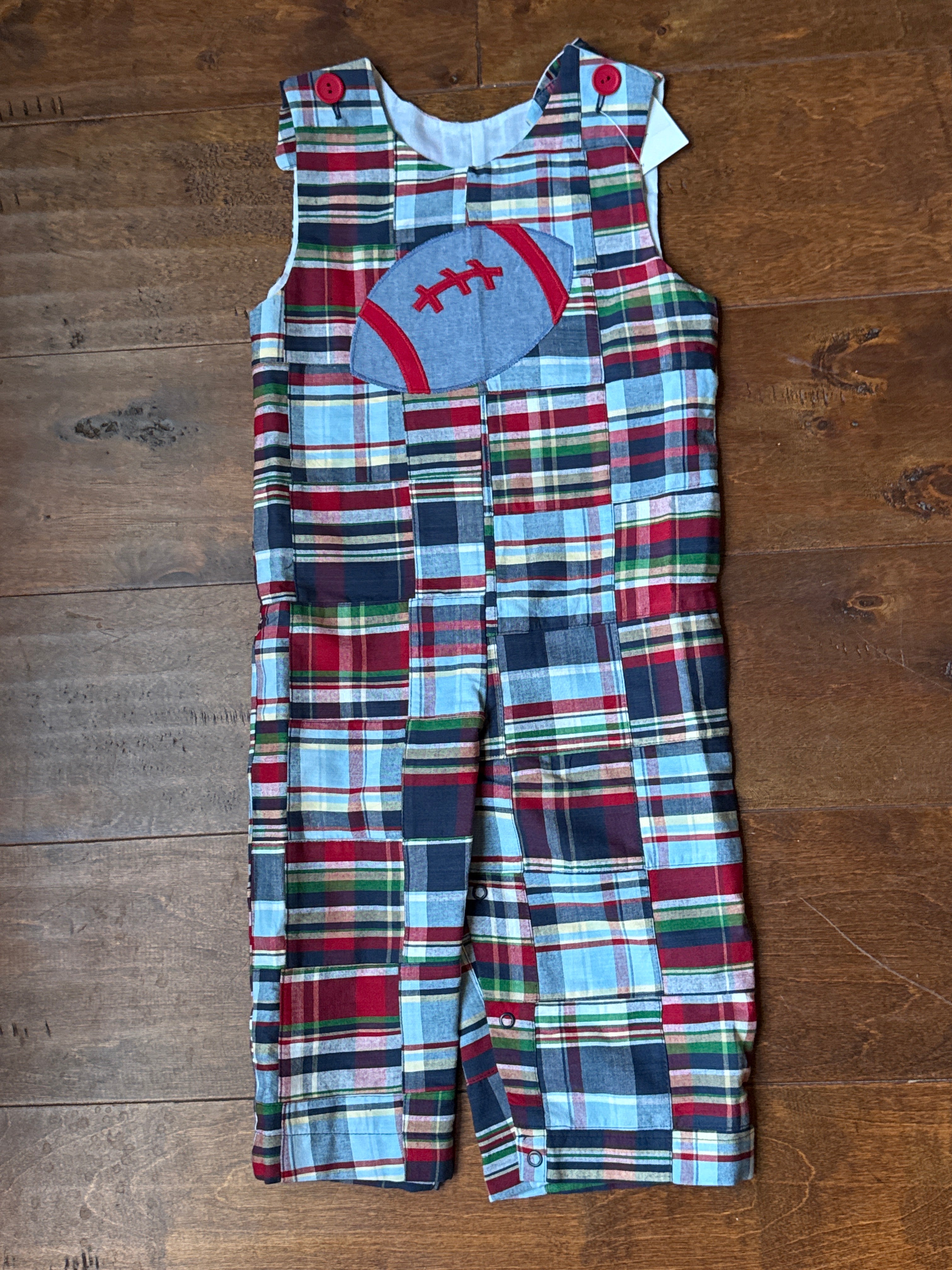 Kellys Kids Football Applique Longall 2T