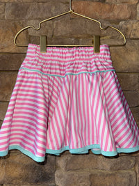 Set Active Pink, White, and Teal Tennis Skirt 9/10