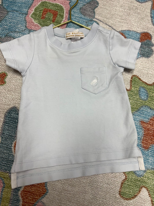 TBBC Powder Blue Pocket Shirt 6-12M