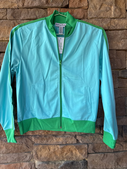 Betty Blue Green and Blue Track Jacket