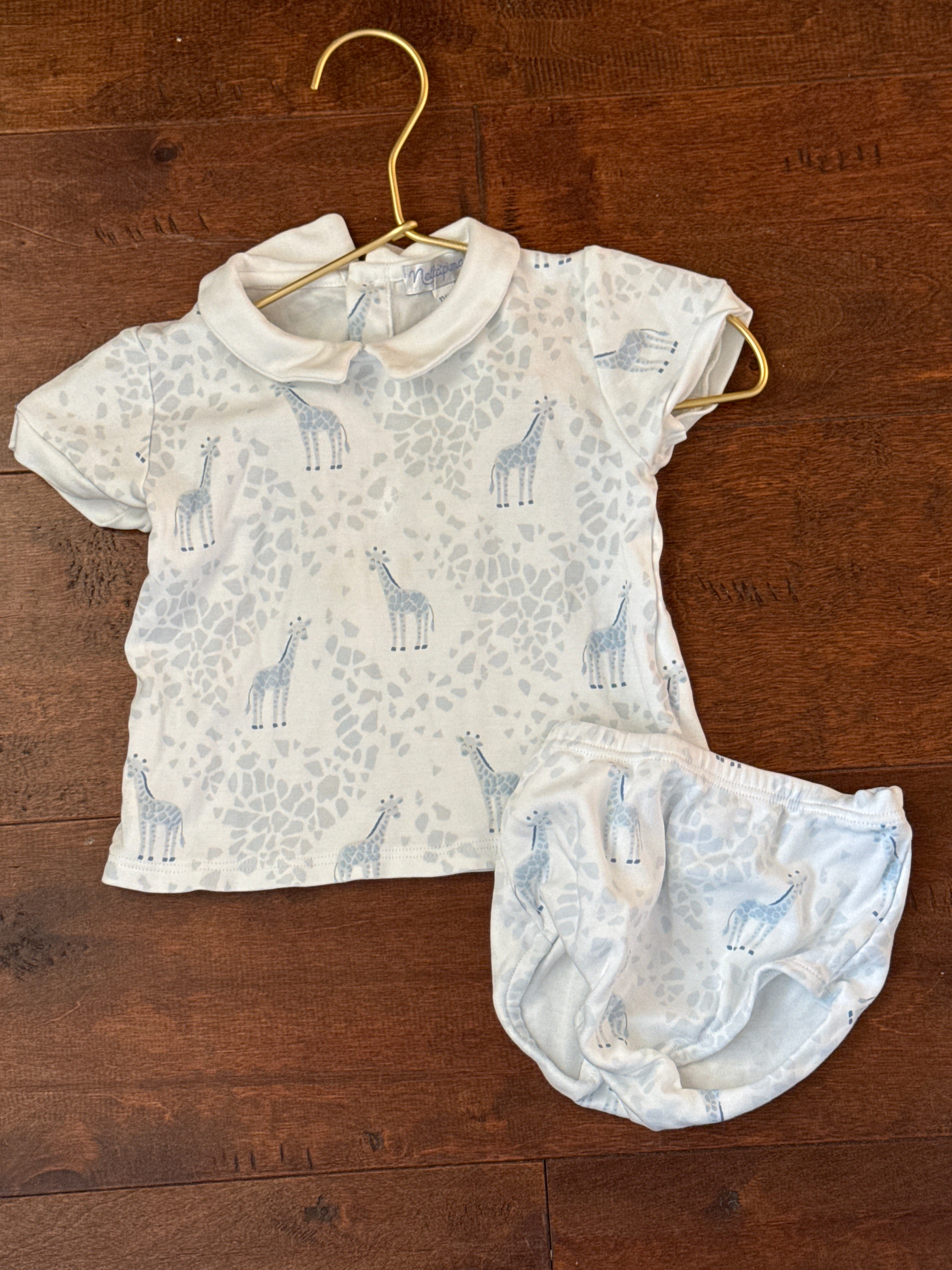 Nellapima Giraffe Pima Cotton Diaper Set 12-18m