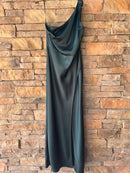BHLDN Audrie Satin One Shoulder Dress SZ 8