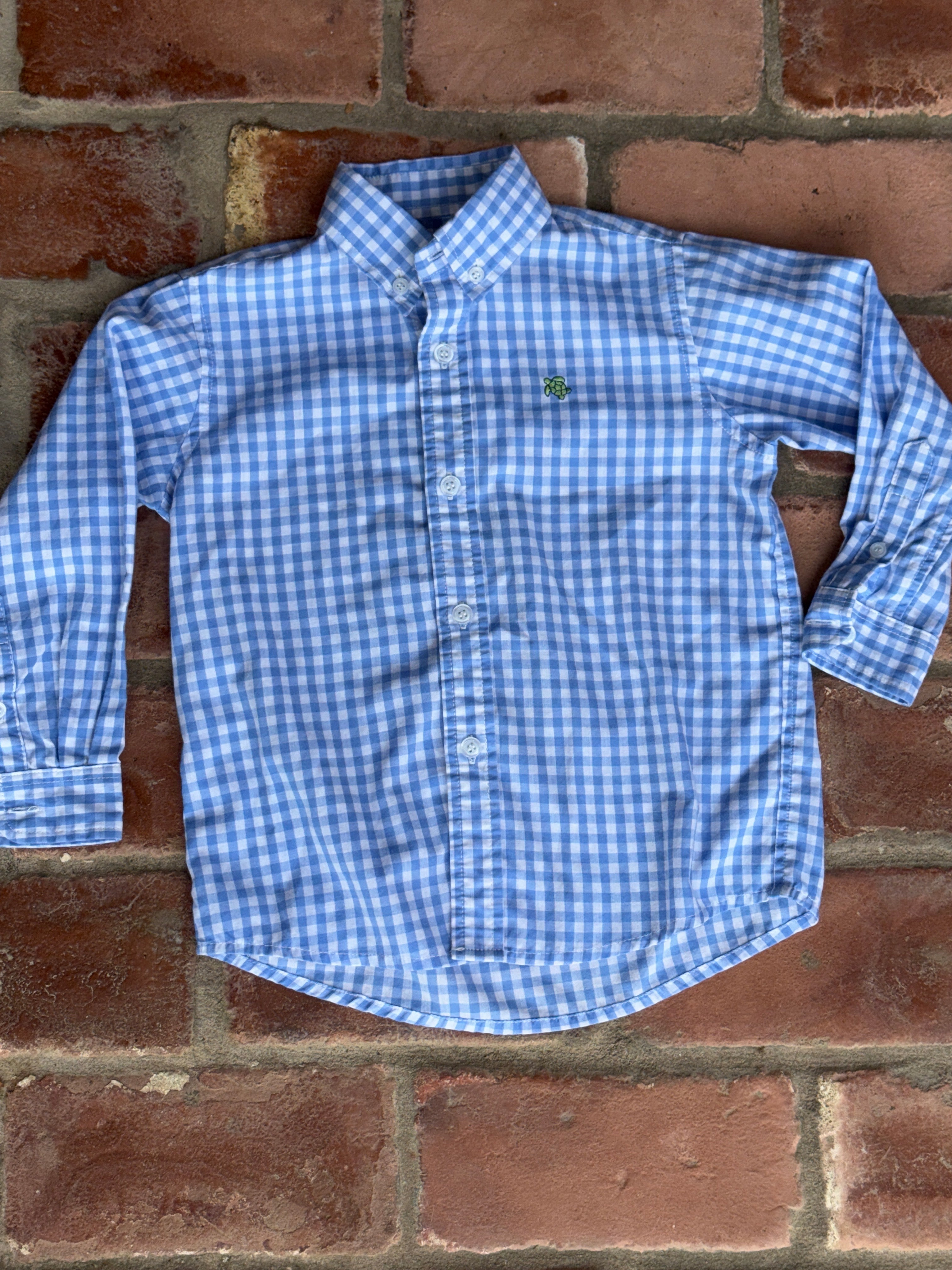 J Bailey Roscoe Shirt Ls Gingham Blue 2T