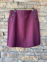 Ann Taylor Maroon Skirt 12
