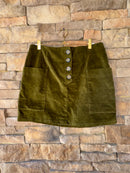 BDG Olive Green Midi Skirt Large