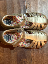 Livie & Luca T Strap Sandals Gold 13