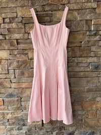 Antonio Milani Peach Sheath Formal Midi Dress 4