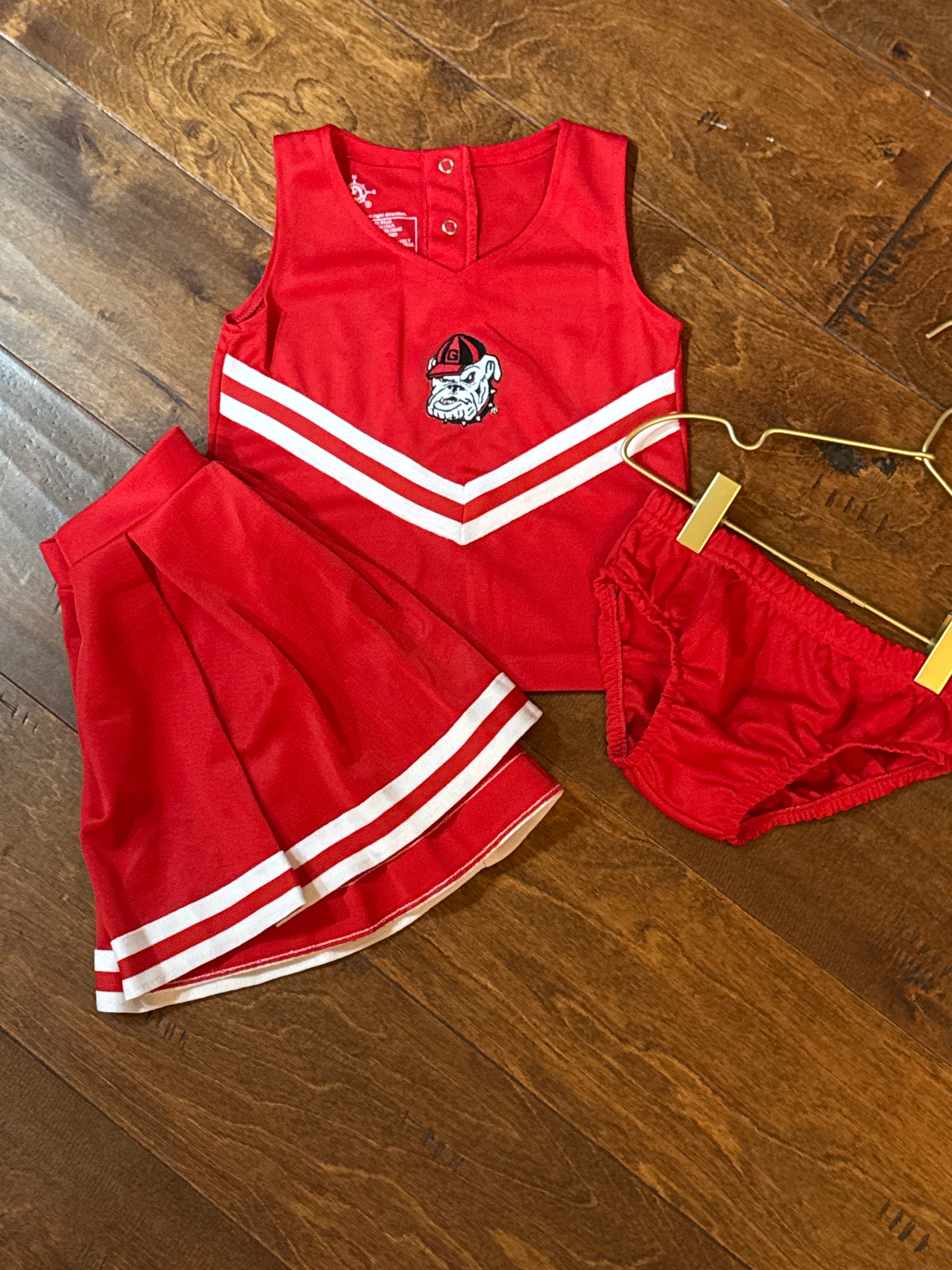 UGA Cheer Set (Top, Bloomer, Skirt) 5T