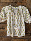 Olivia James the Labels Hydrangea Blouse S