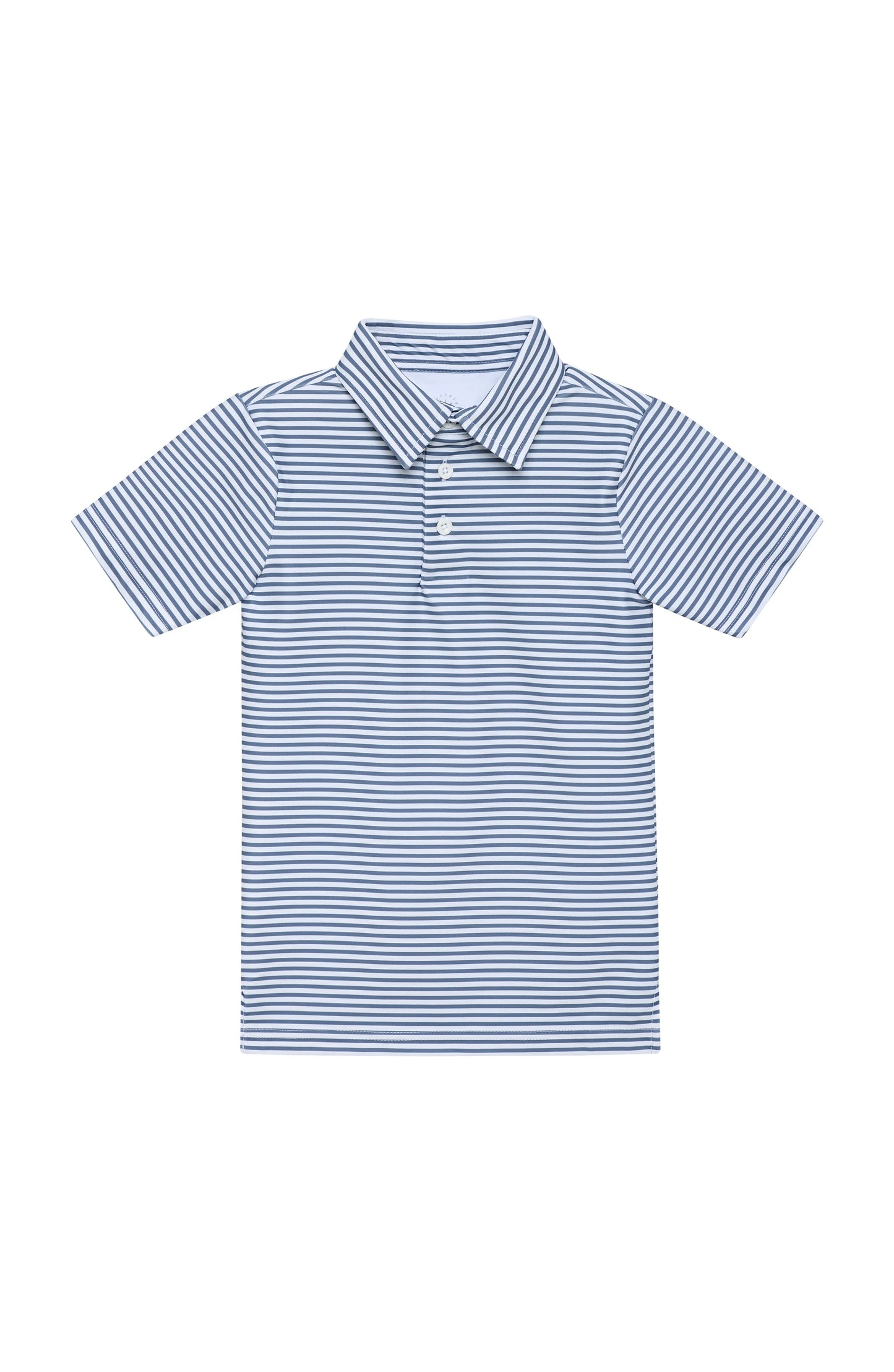 Slate/White Stripe Polo Shirt
