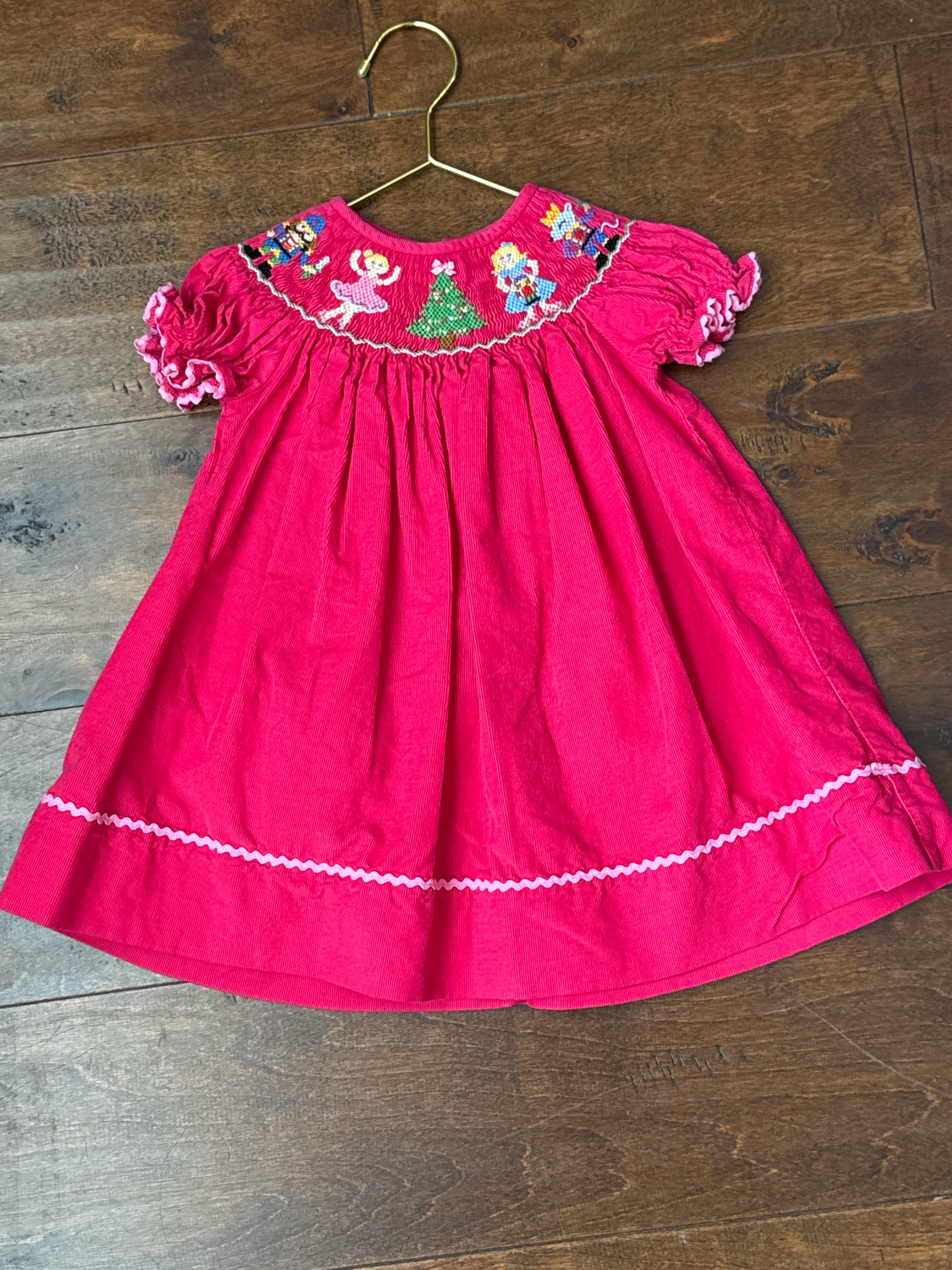 Anavini Nutcracker Hot pink dress 18M