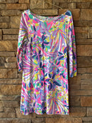 Lilly Pulitzer LS Multi Swing Dress L