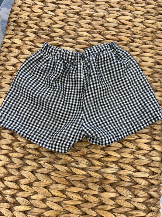 Black Gingham Short 12M