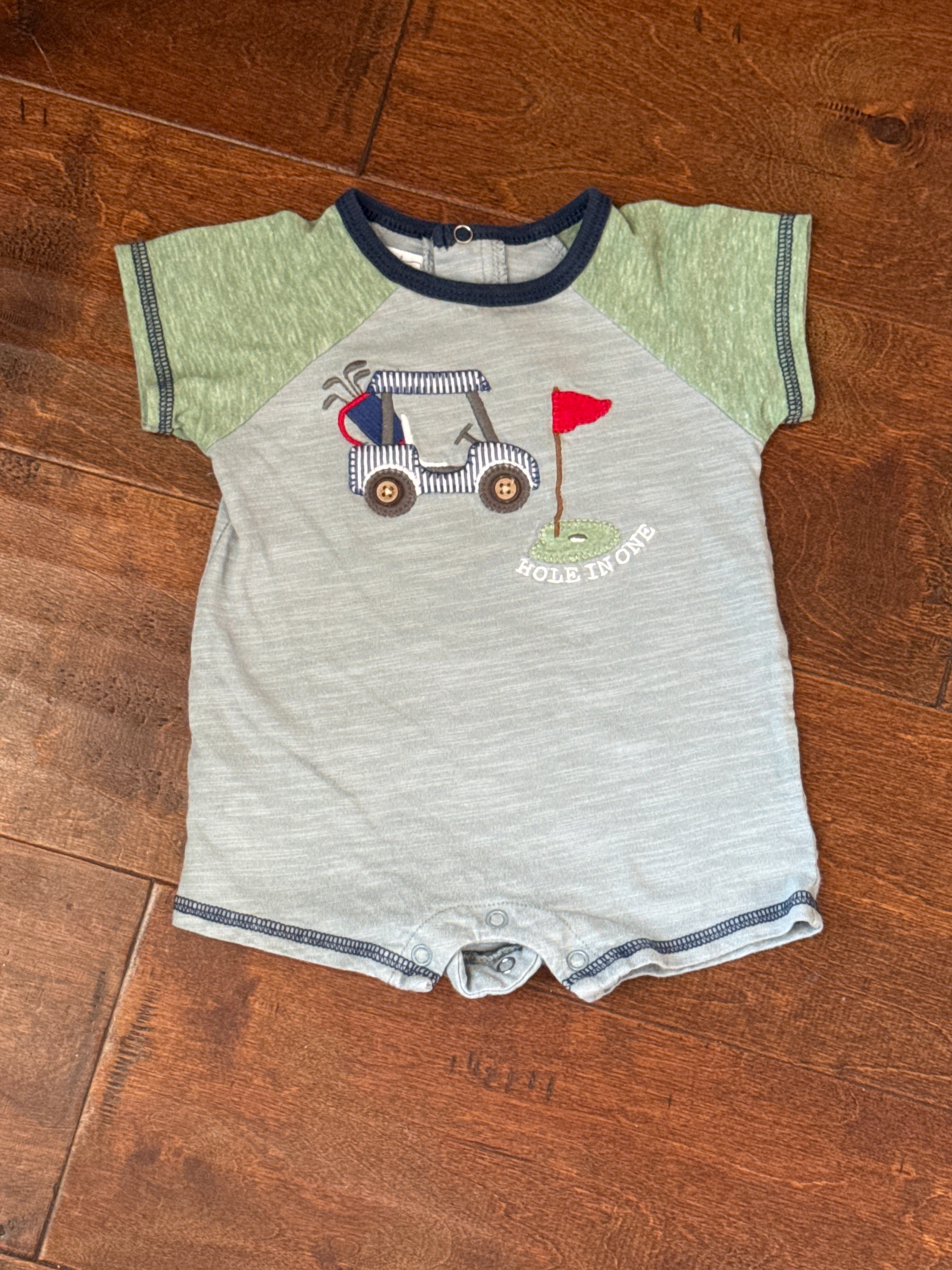 Mud Pie Hole in One Romper 3-6M
