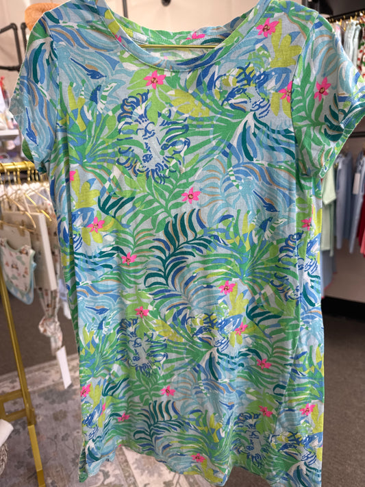Lilly Pulitzer Floral Swing Dress M 6-7