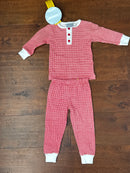 Little English Red Check Jammies LS 24m