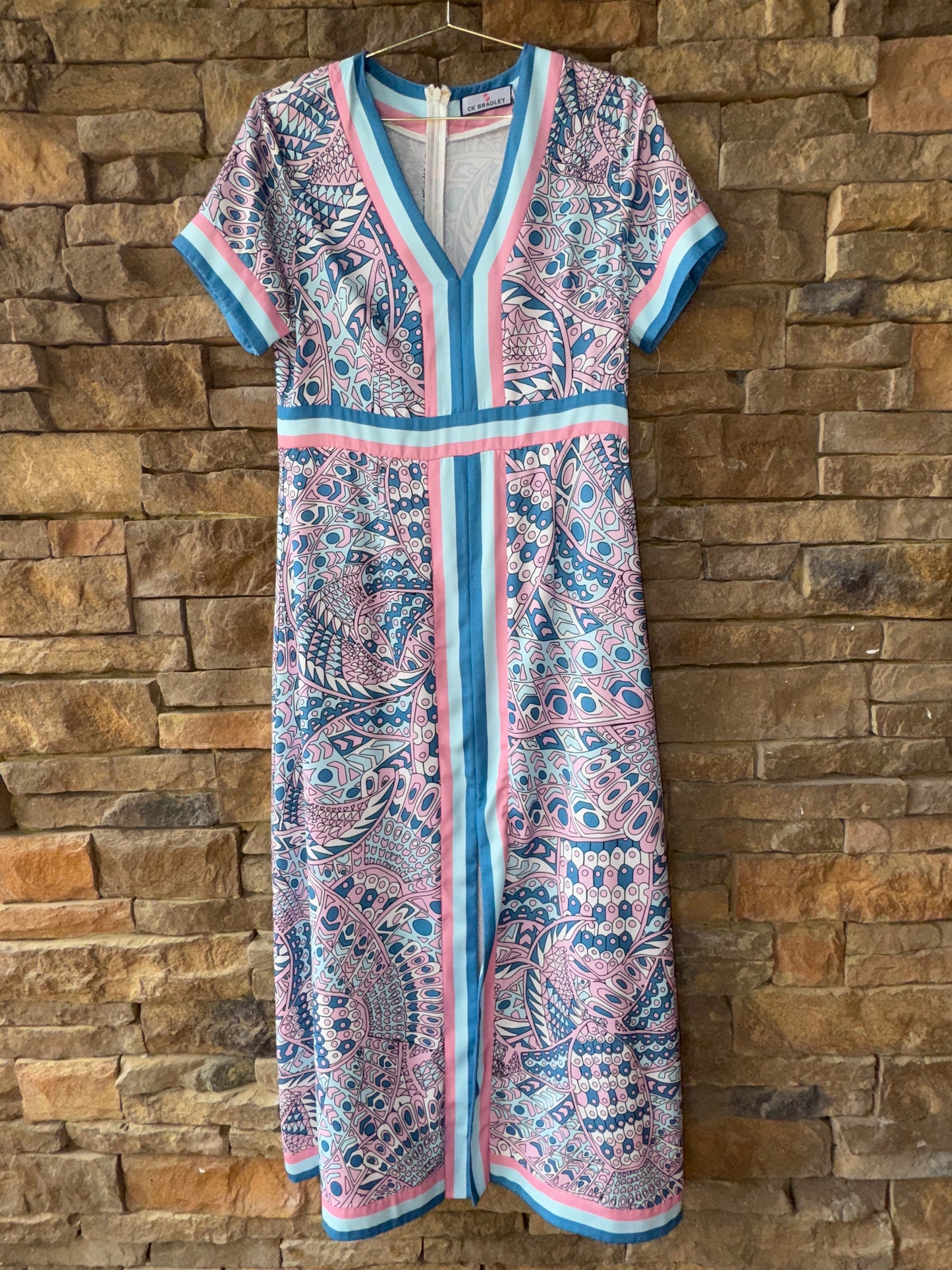 CK Bradley Leland Dress in Falcon Hydrangea L