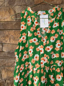 TCEC Green Floral Mini Dress M