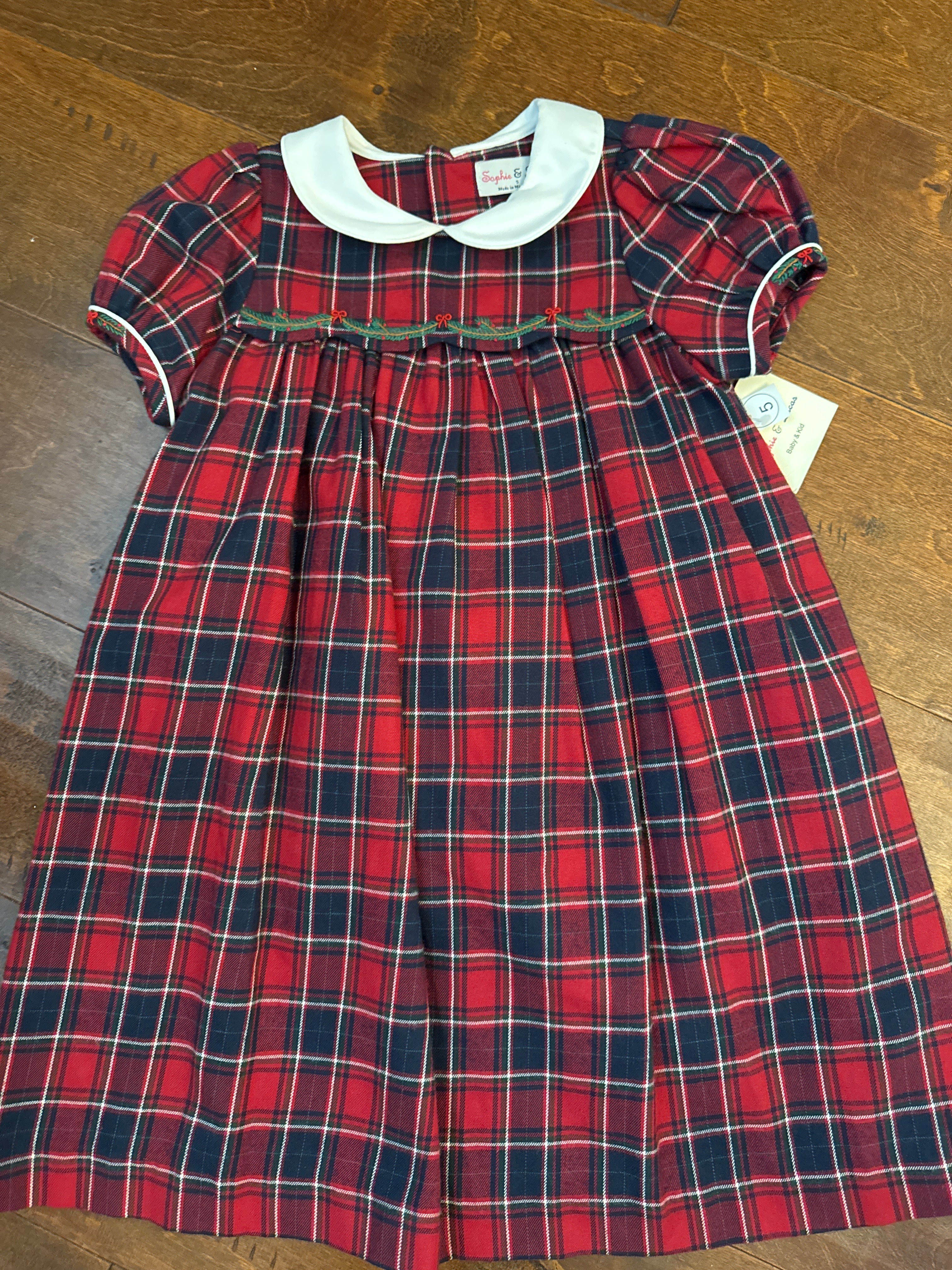 Sophie and Lucas Mccalister Plaid Scallop Dress 5