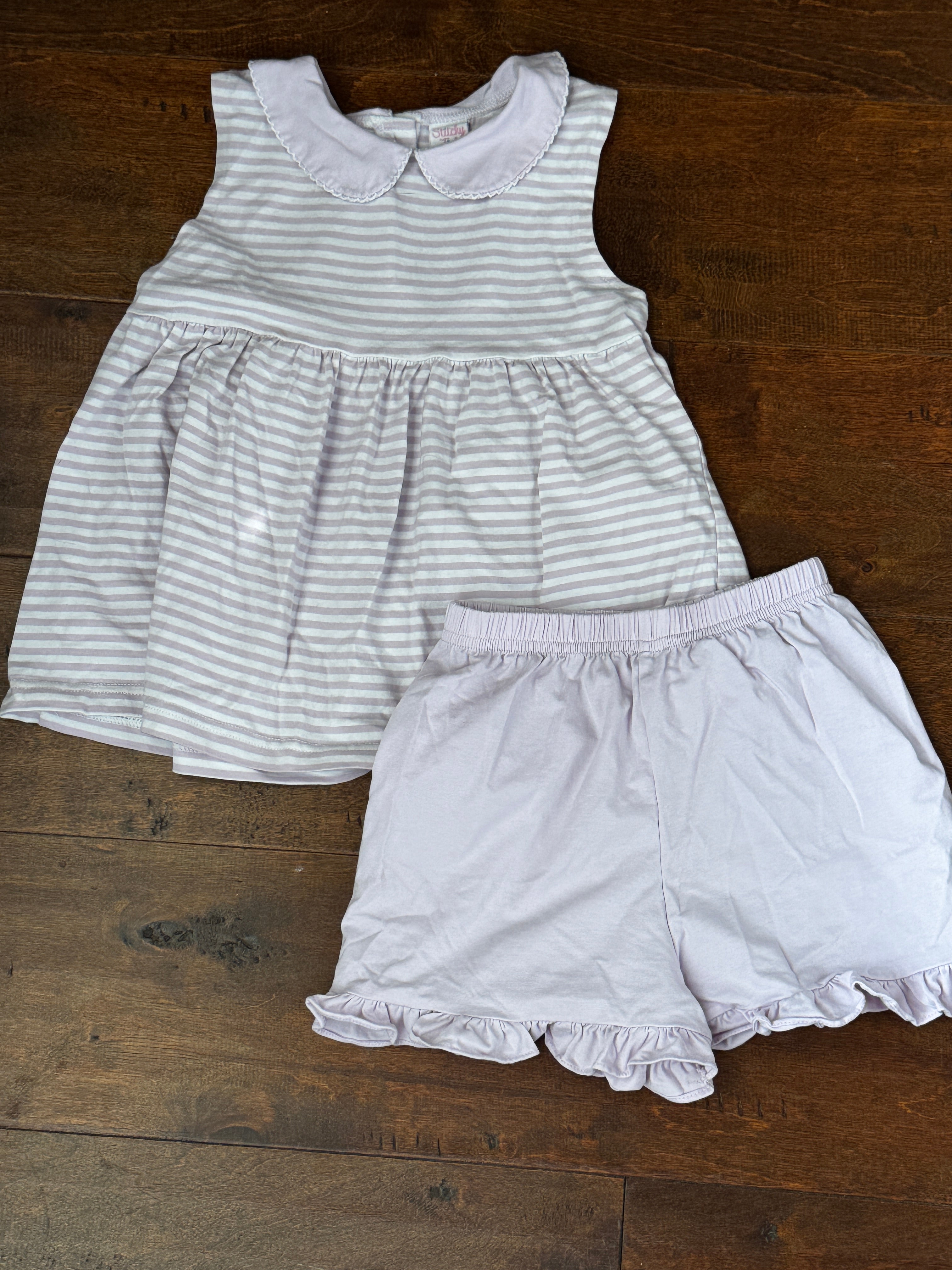 Stitchy Fish Lavender Short Set 6