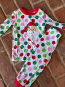 Classic Whimsey Santa Polka Dot PJ 2T