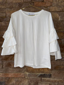 English Factory Three Tiers Ruffle Tee L