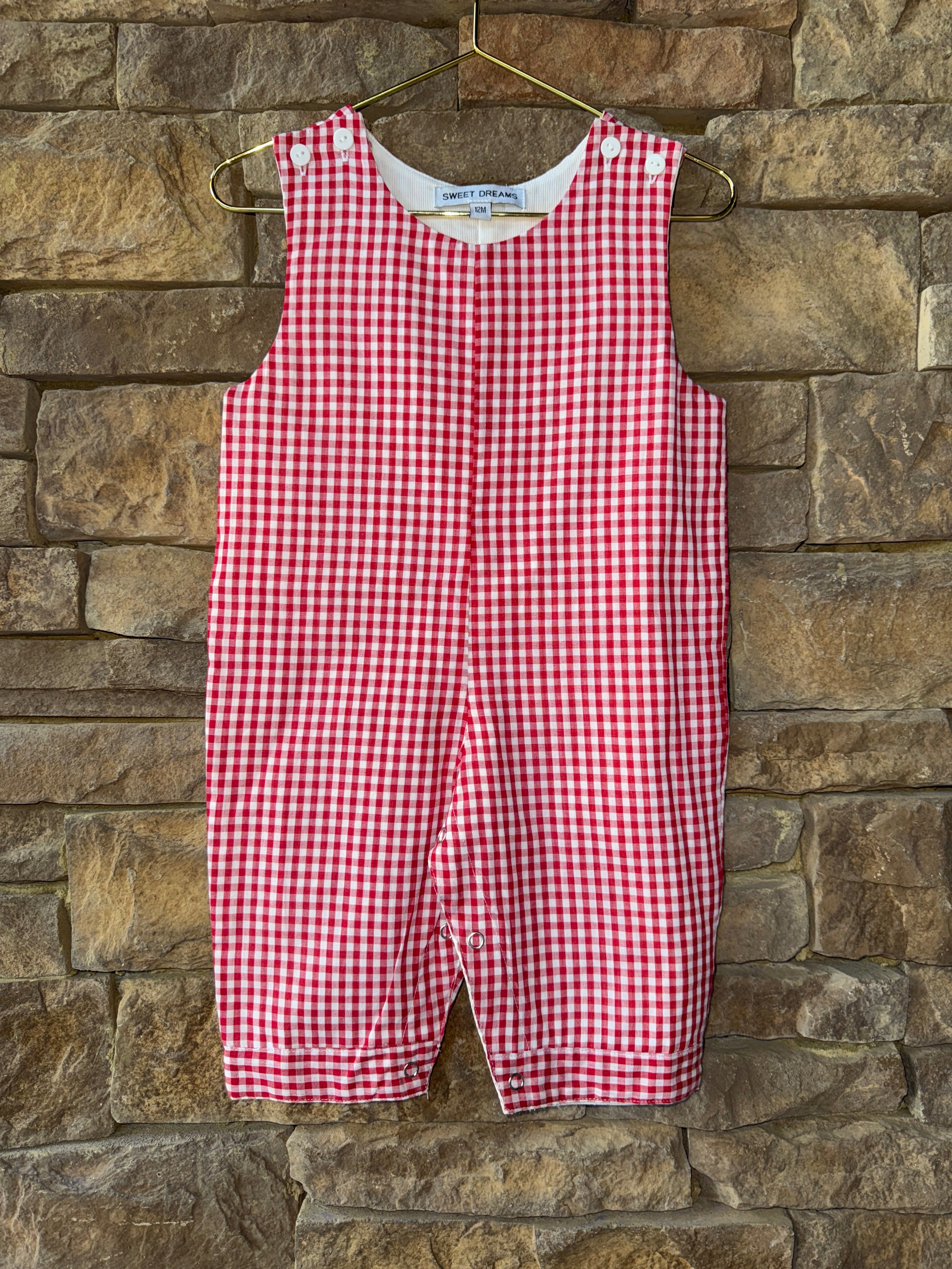 Sweet Dream Red Gingham Longall 12M
