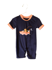 Honey bean Fishing Romper 18M