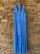 Lilly Pulitzer Dusty Blue VNeck Maxi 8