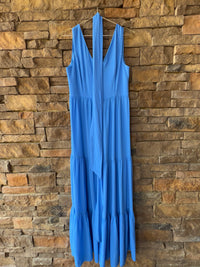 Lilly Pulitzer Dusty Blue VNeck Maxi 8