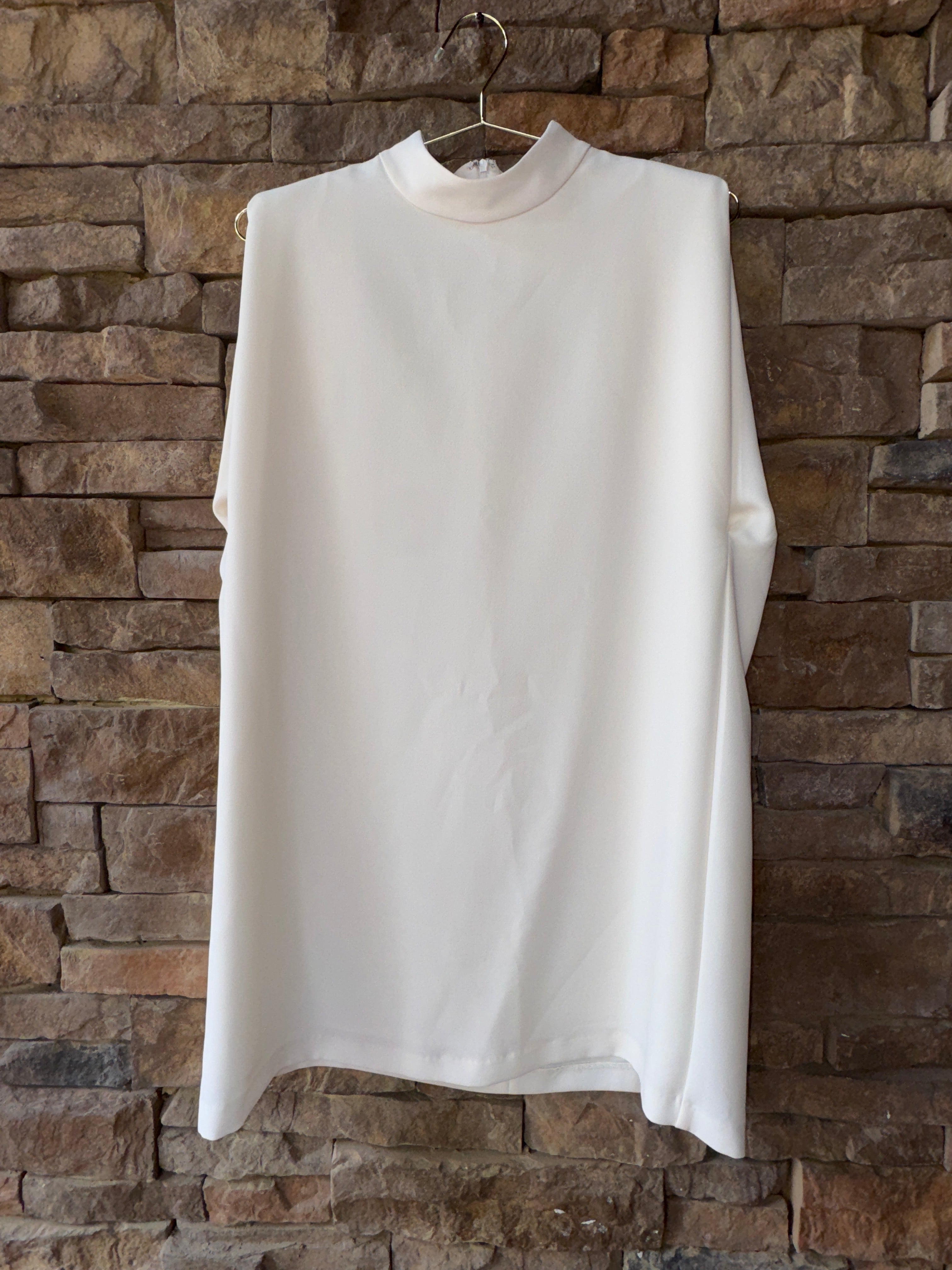 English Factory Mock Neck Sleeveless Shift Dress M