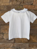 Little English Peter Pan Collared Shirt Ss 12M