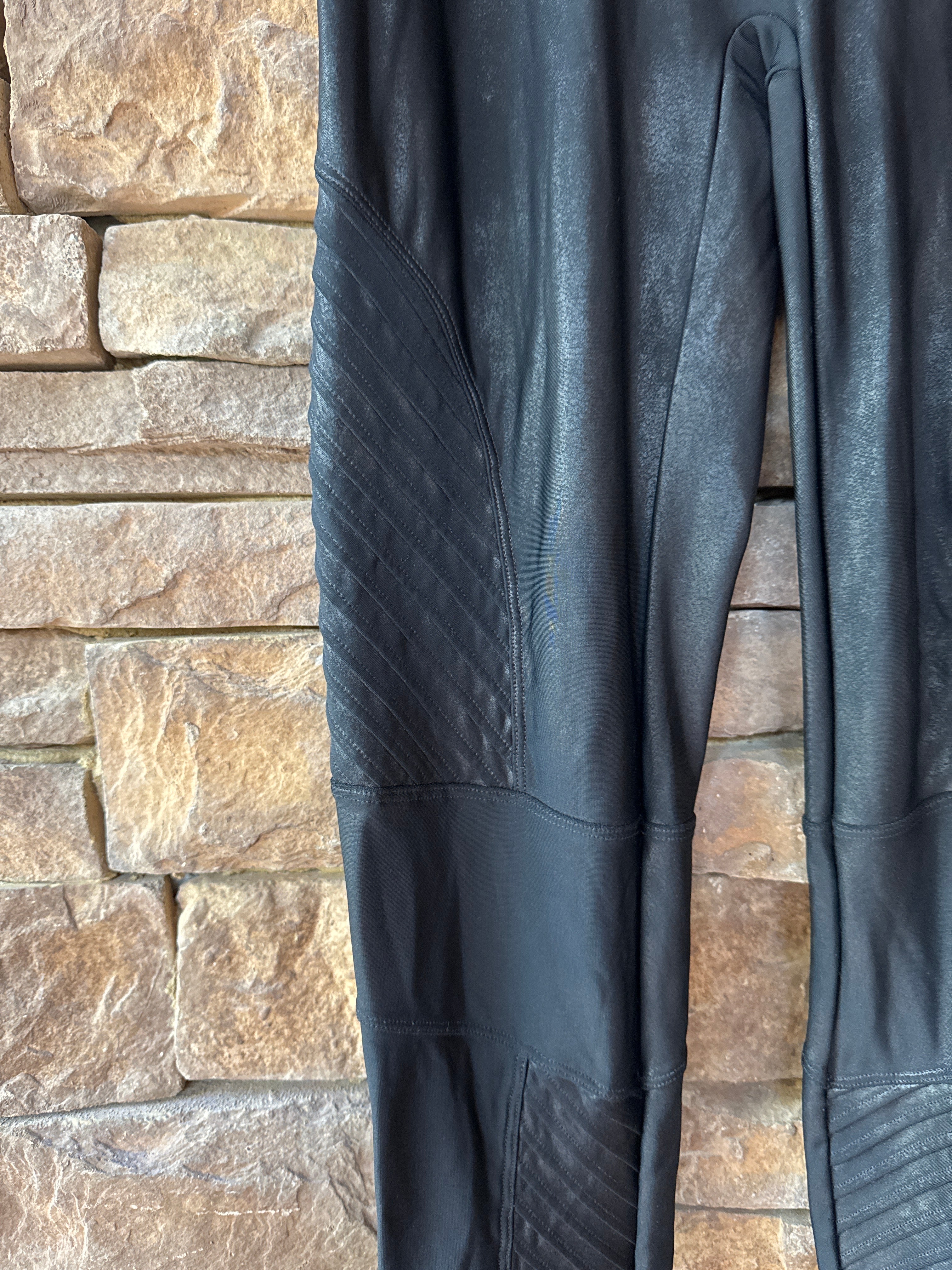 Spanx Black Moto Legging L