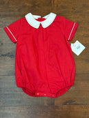 Sophie and Lucas Vintage Holiday Red Bubble 12m
