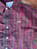 Crewcuts Christmas Plaid Ls ButtonUp w/dog 3T