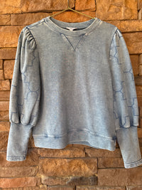 Fate Blue Puff Ls Sweatshirt S