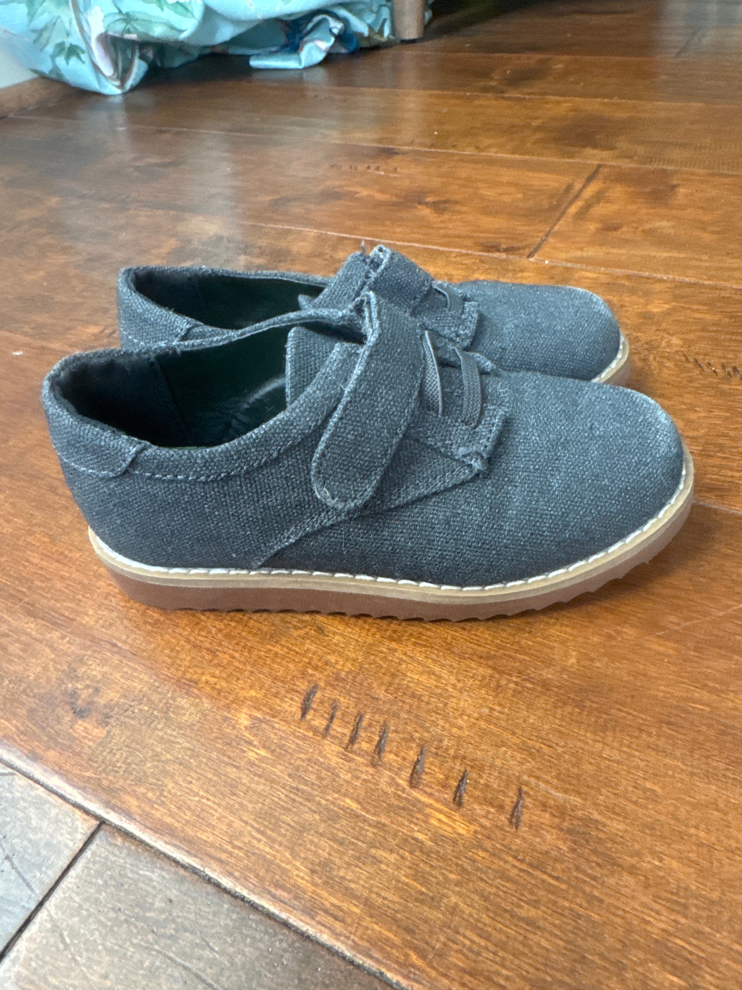 Grey Canvas Dress Shoes 9