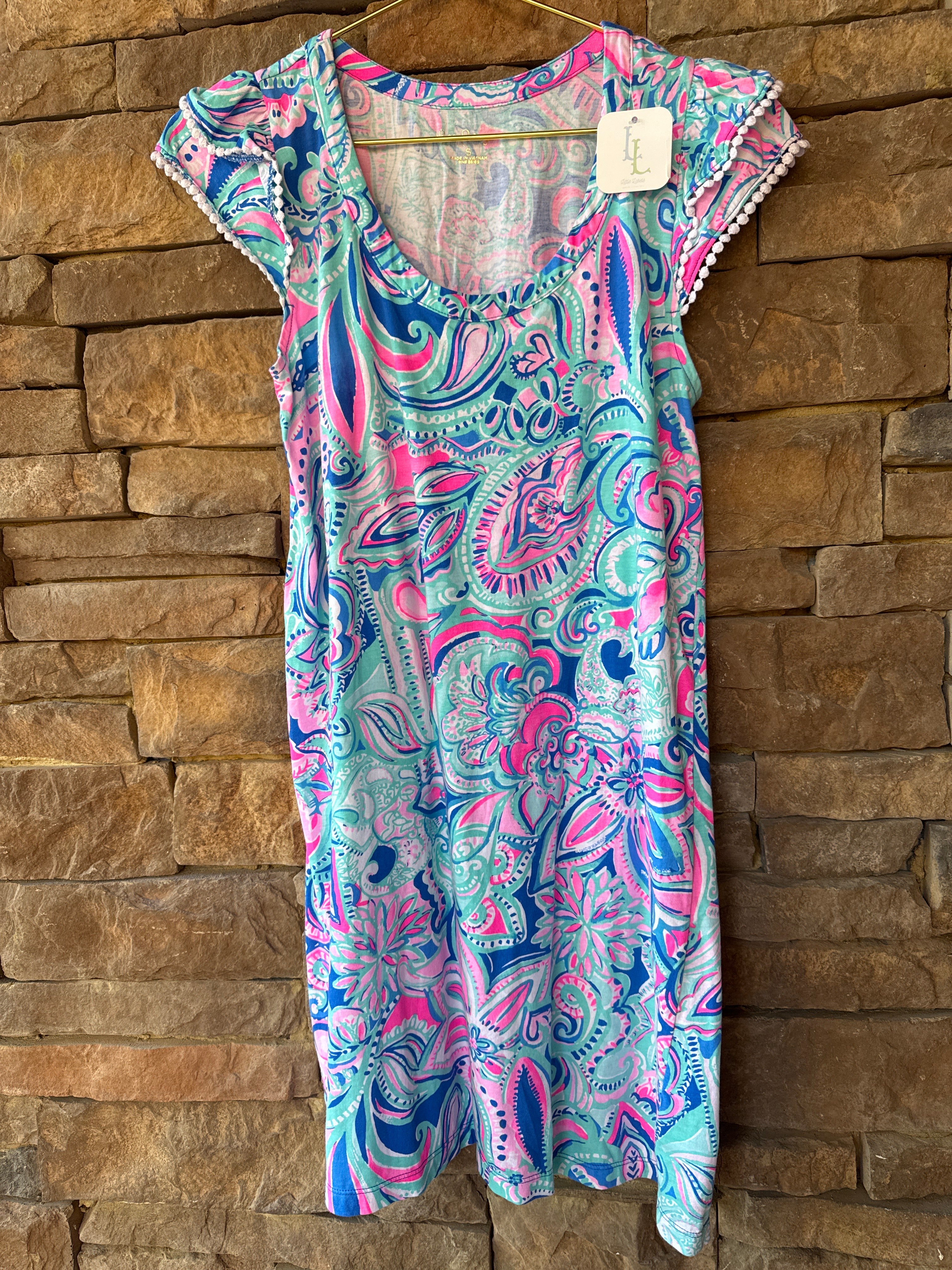 Lilly Pulitzer Flutter Sleeve Dress S