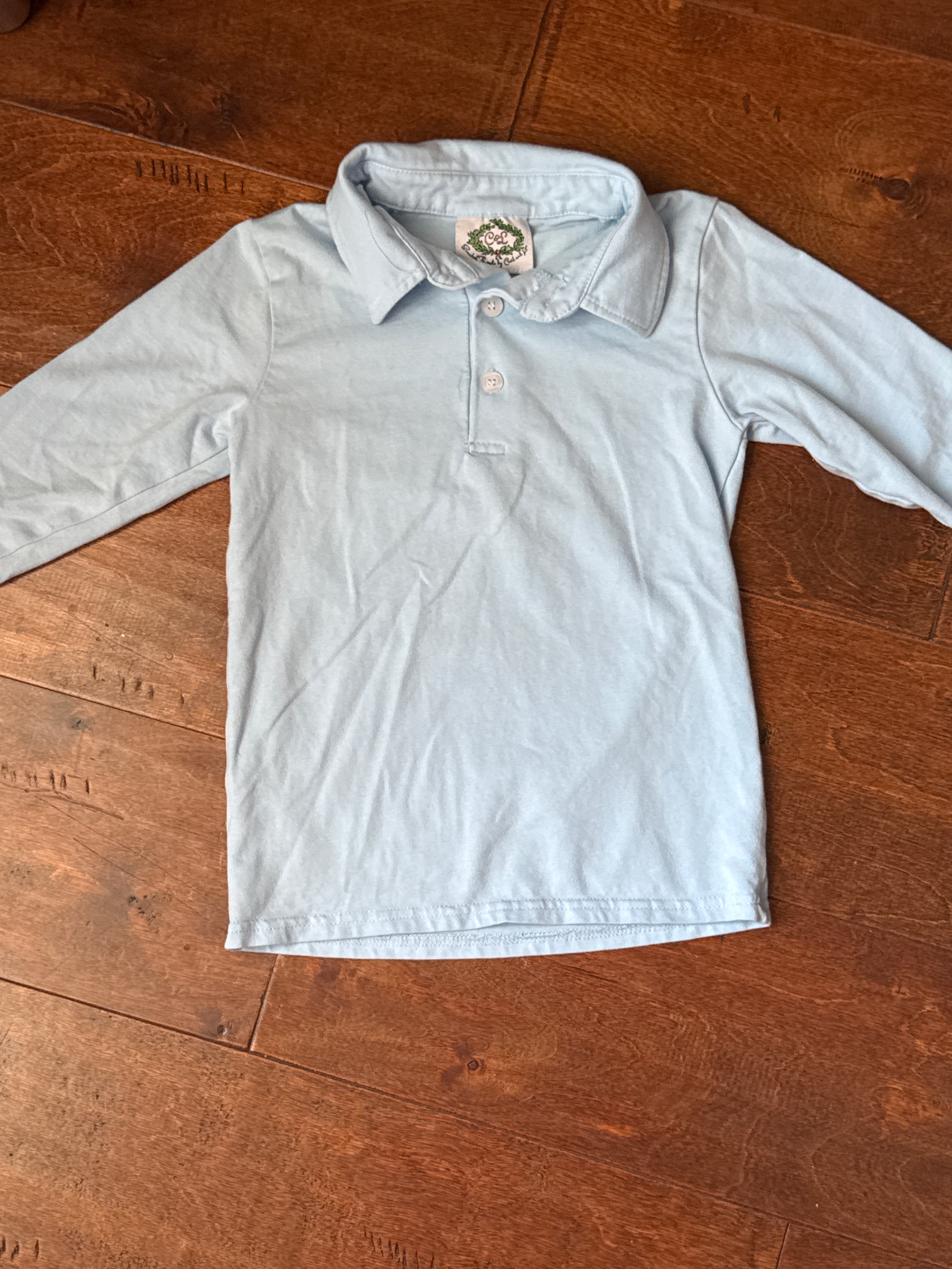 Cecil And Lou LS Blue Polo 5